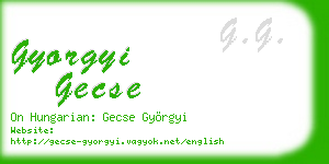 gyorgyi gecse business card