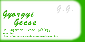 gyorgyi gecse business card